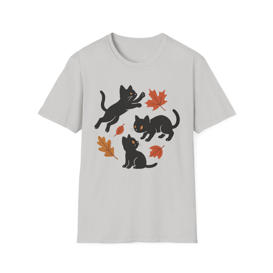 Black Cats Love Fall T-Shirt