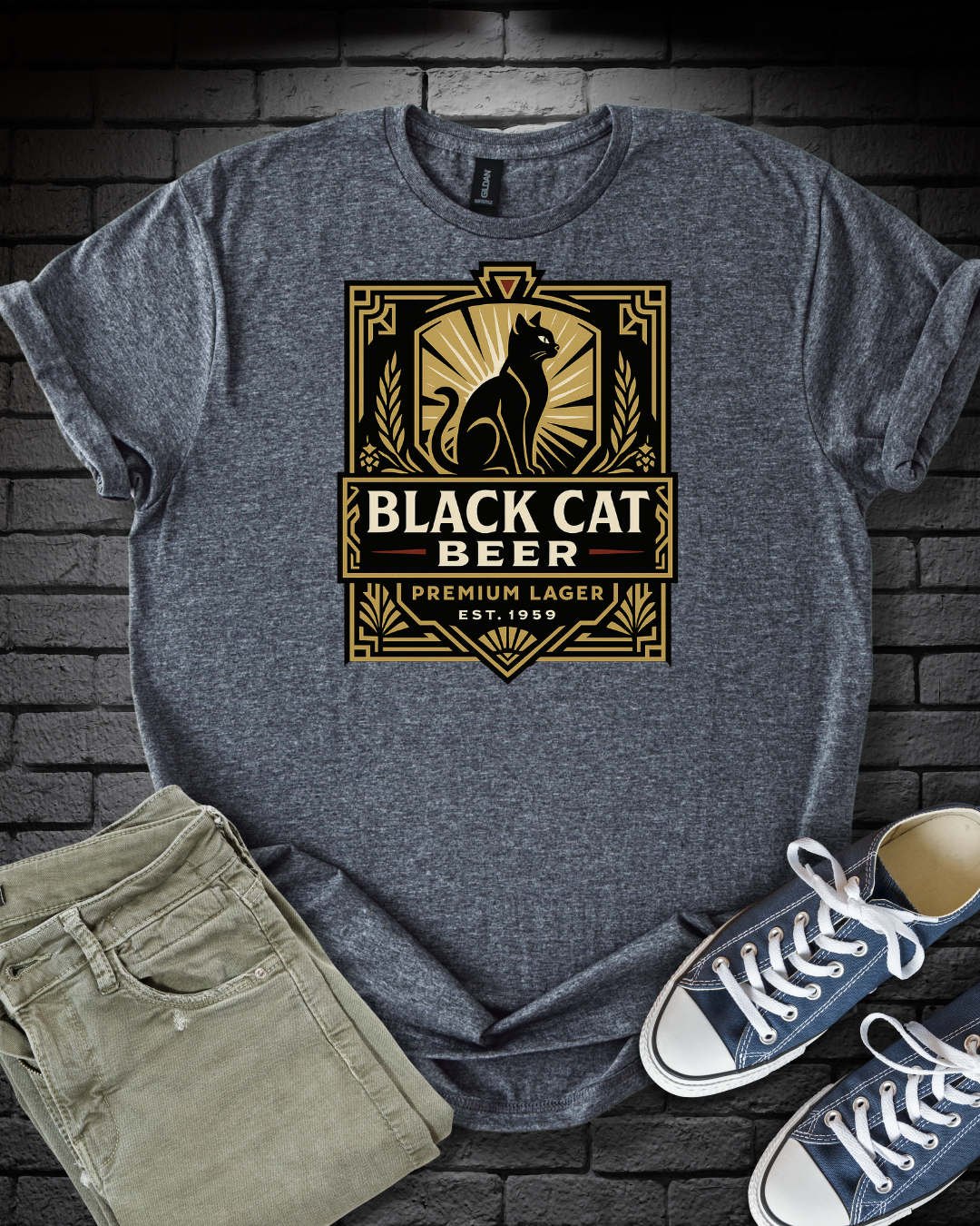 Black Cat Lager T-Shirt