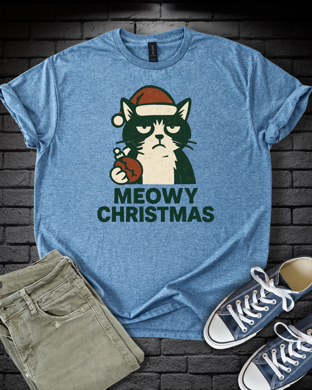 Grumpy Christmas Cat T-Shirt