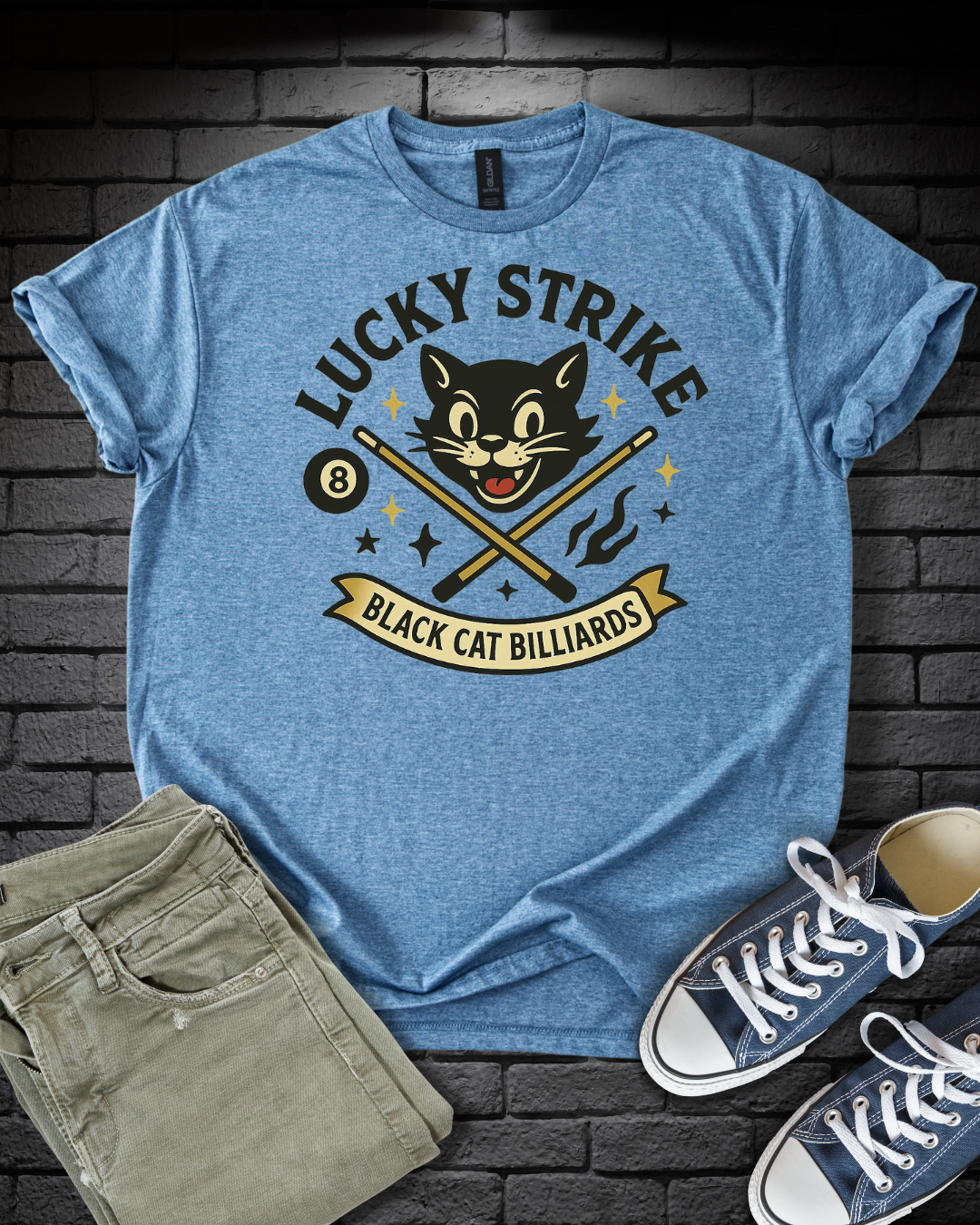 Black Cat Billiards T-Shirt