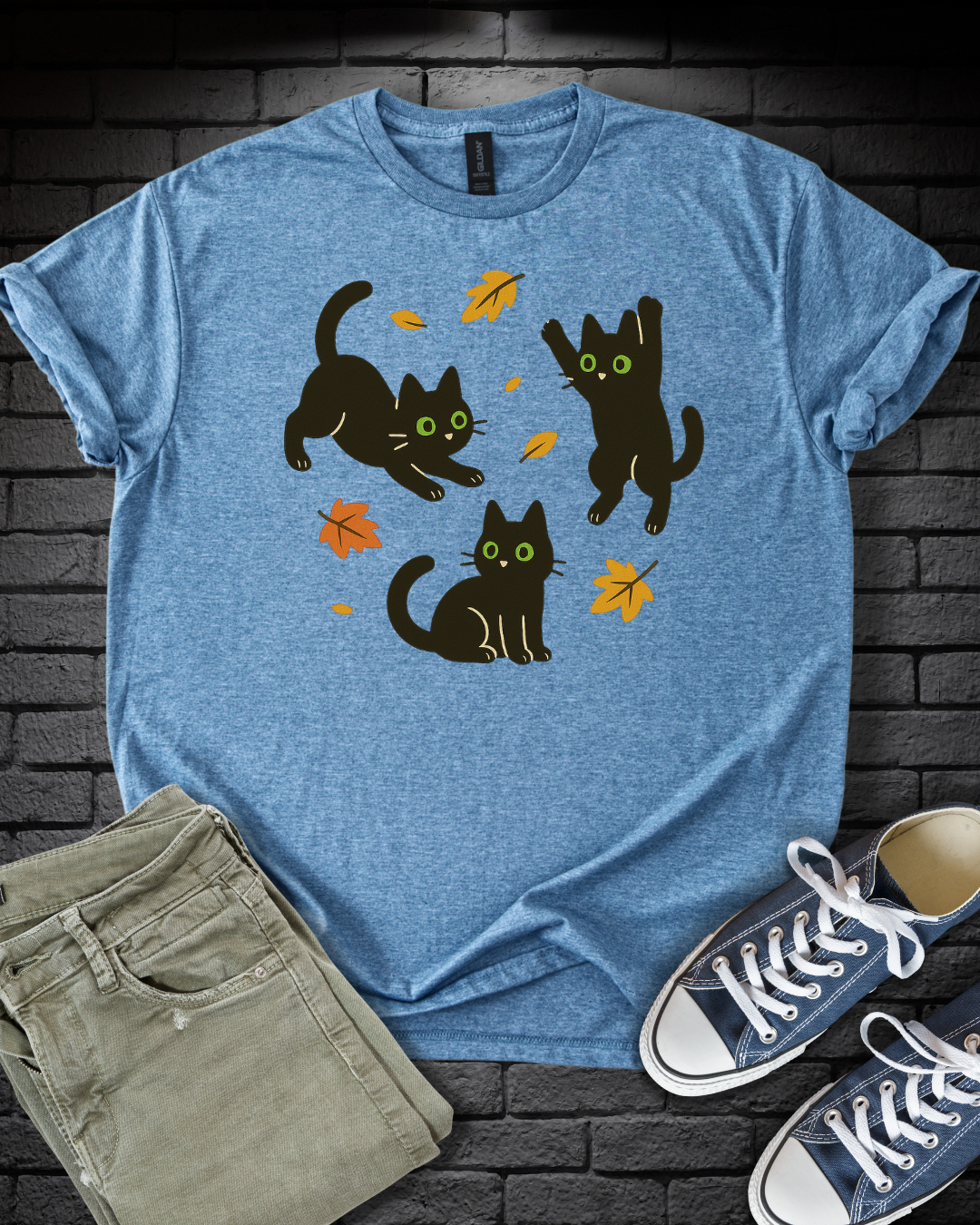 Fall Kittens Playing T-Shirt
