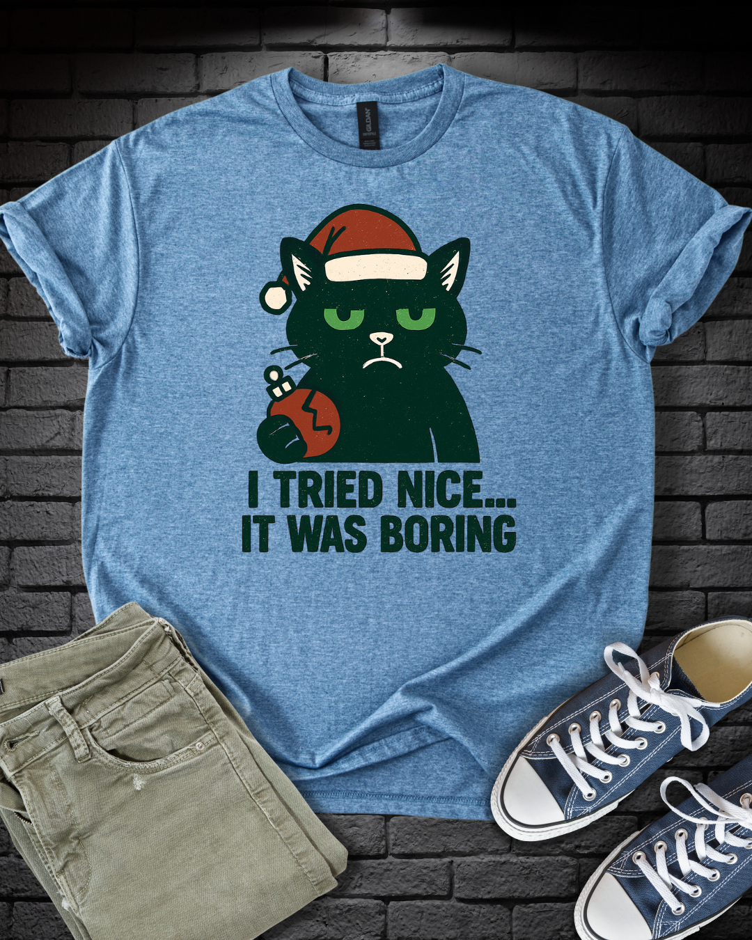 Nice Was Boring Cat T-Shirt