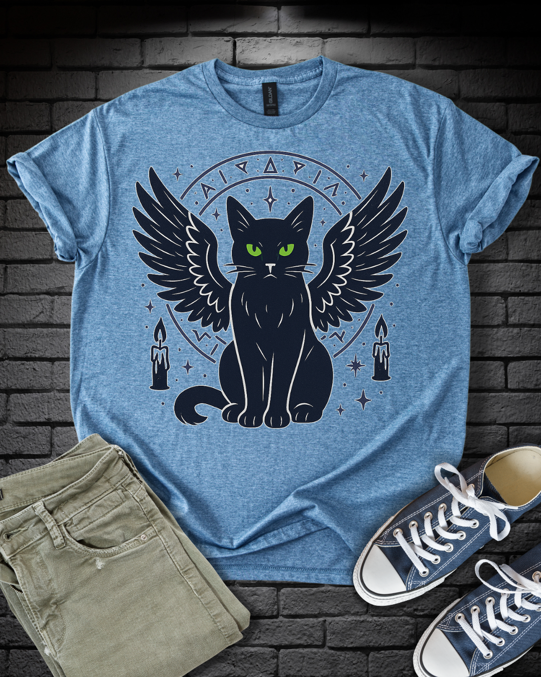 Gothic Winged Cat