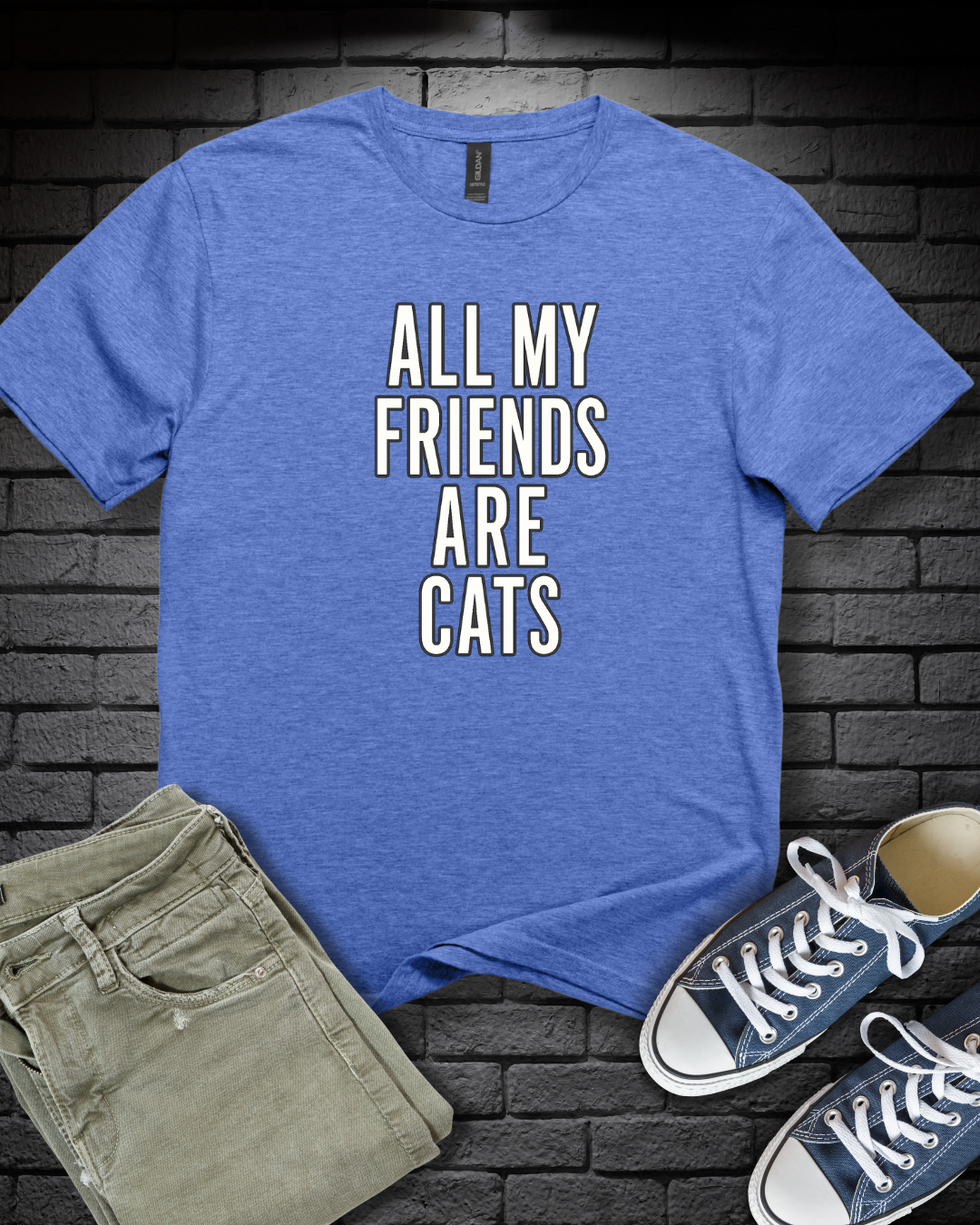All My Friends Cat T-Shirt