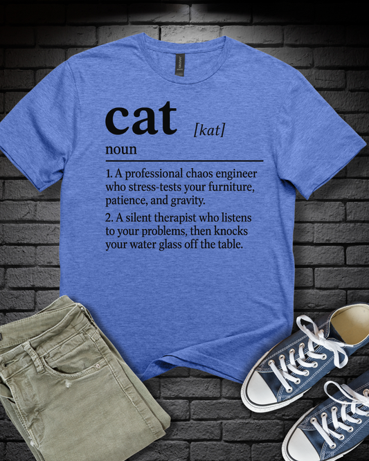Cat Definition Therapist T-Shirt