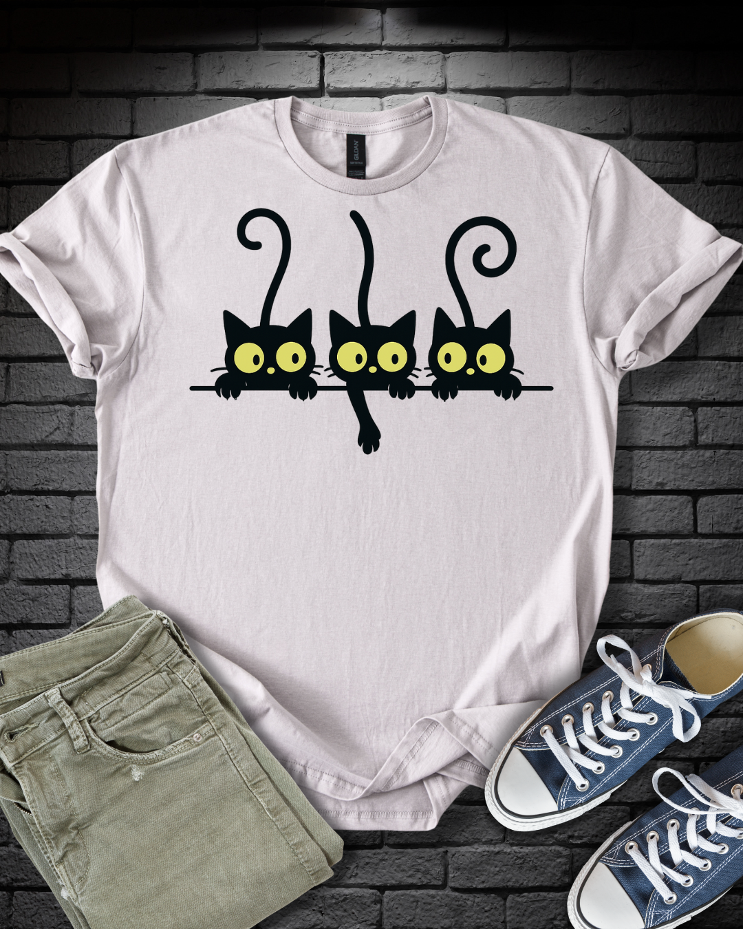 Curious Black Cats T-Shirt