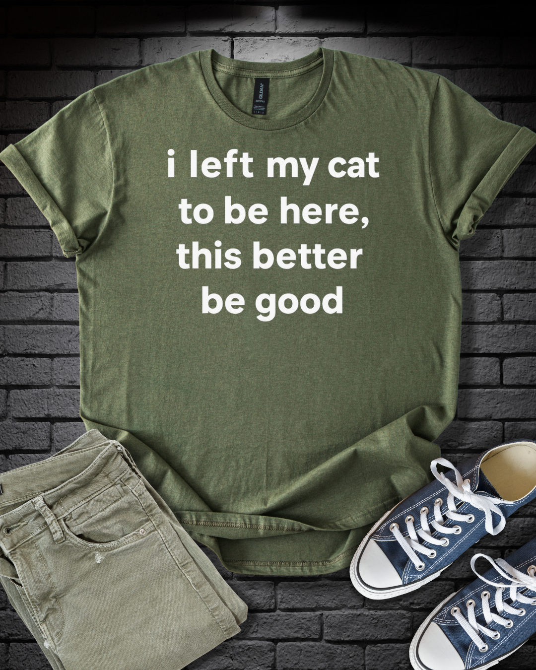 Left My Cat T-Shirt
