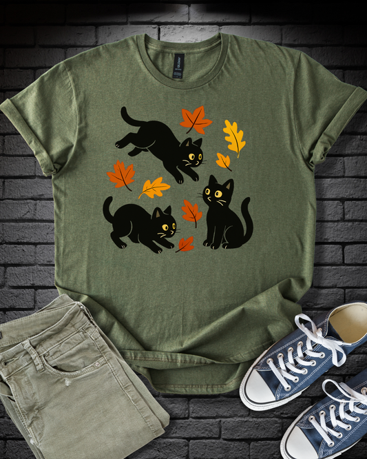 Playful Autumn Kittens T-Shirt