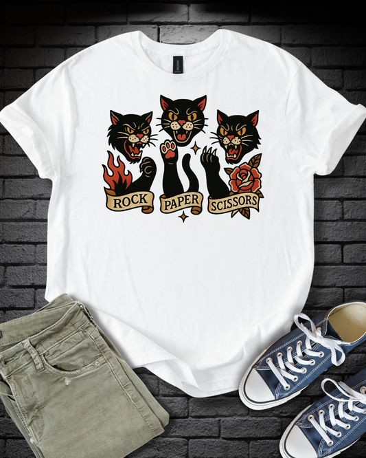 Rock Paper Cats T-Shirt