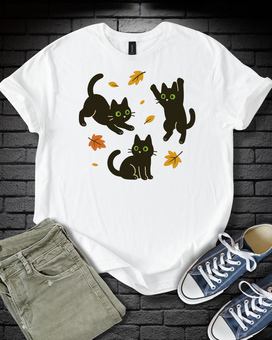 Fall Kittens Playing T-Shirt