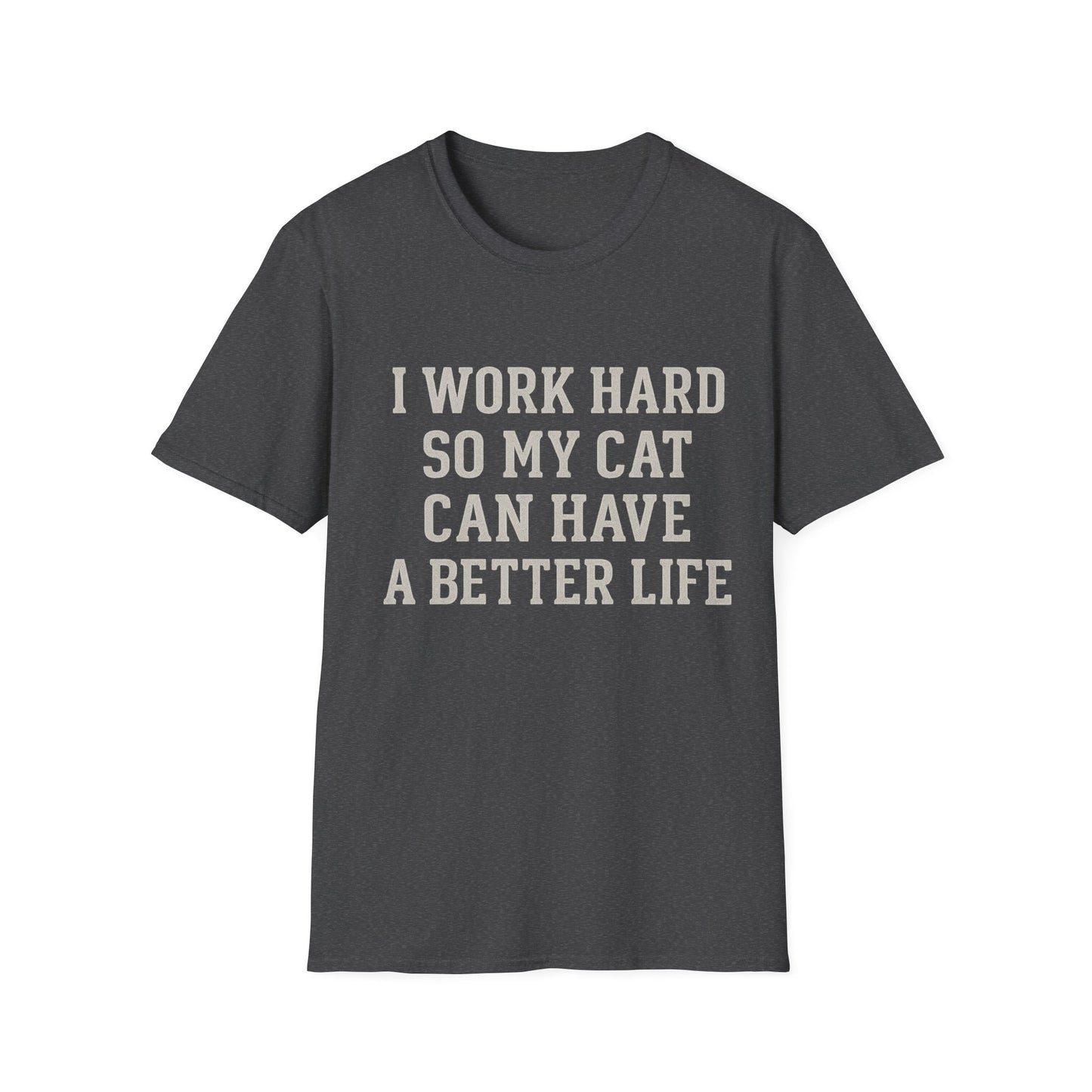 Work Hard Cat T-Shirt