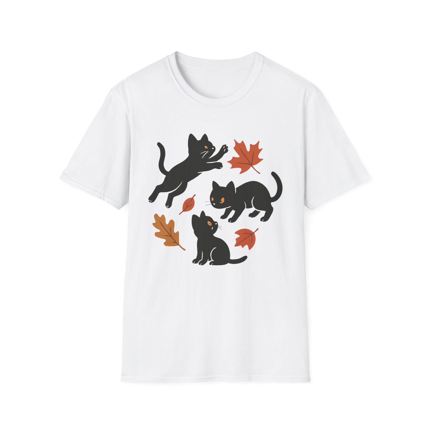 Black Cats Love Fall T-Shirt