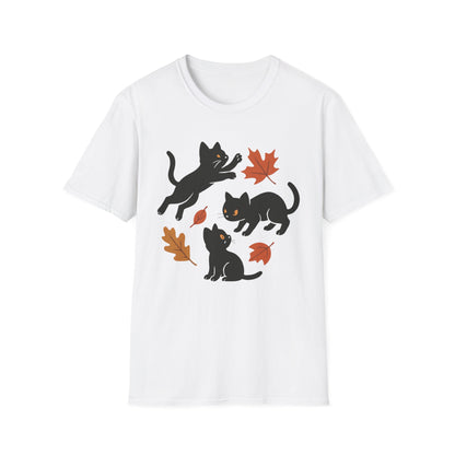 Black Cats Love Fall T-Shirt