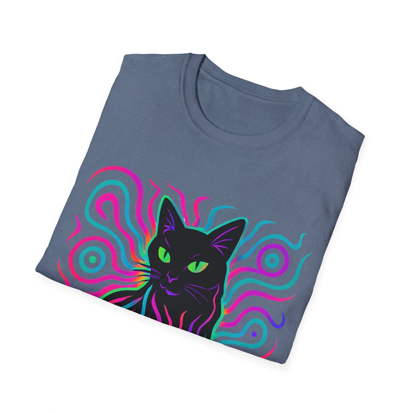 Cat In Neon Colors T-Shirt