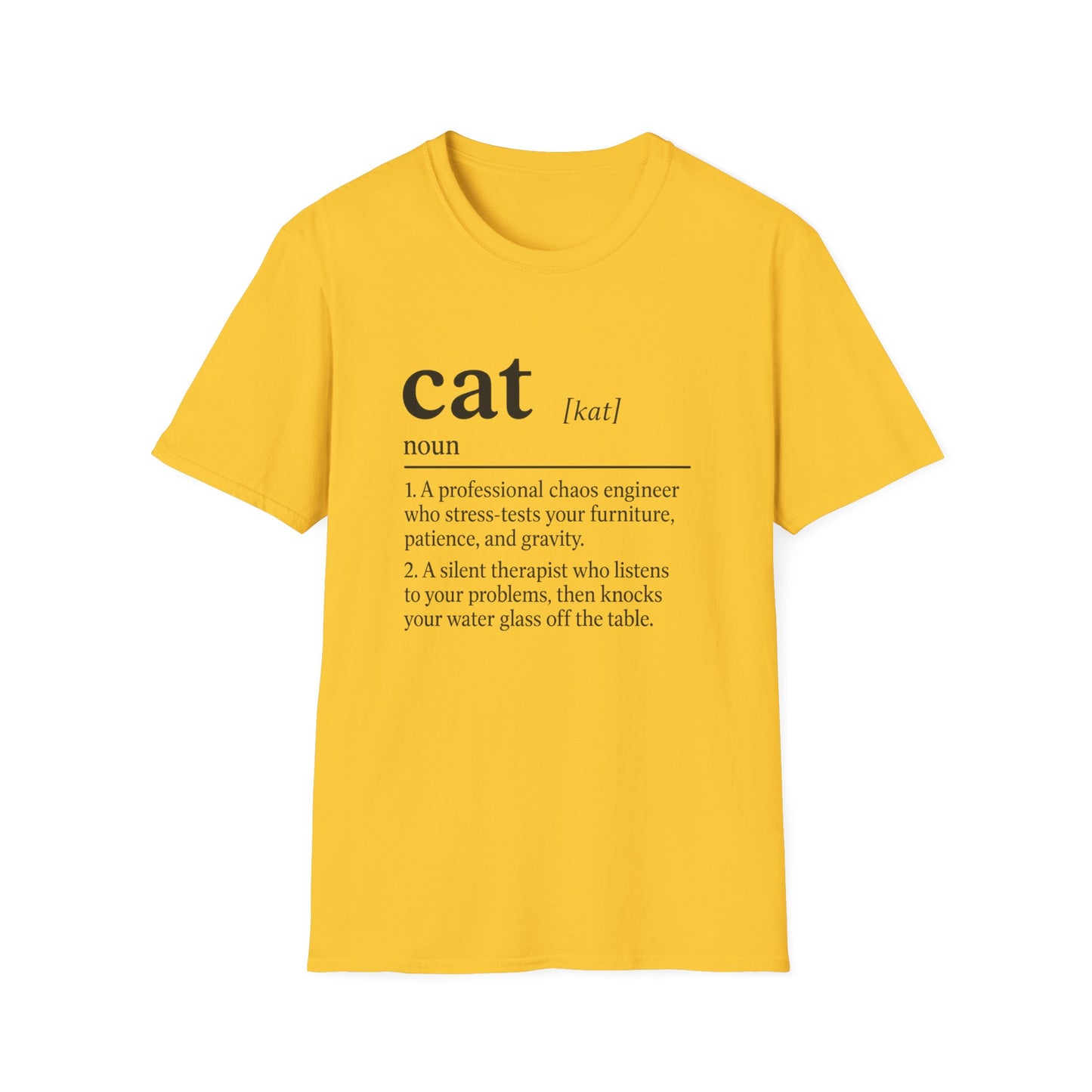 Cat Definition Therapist T-Shirt