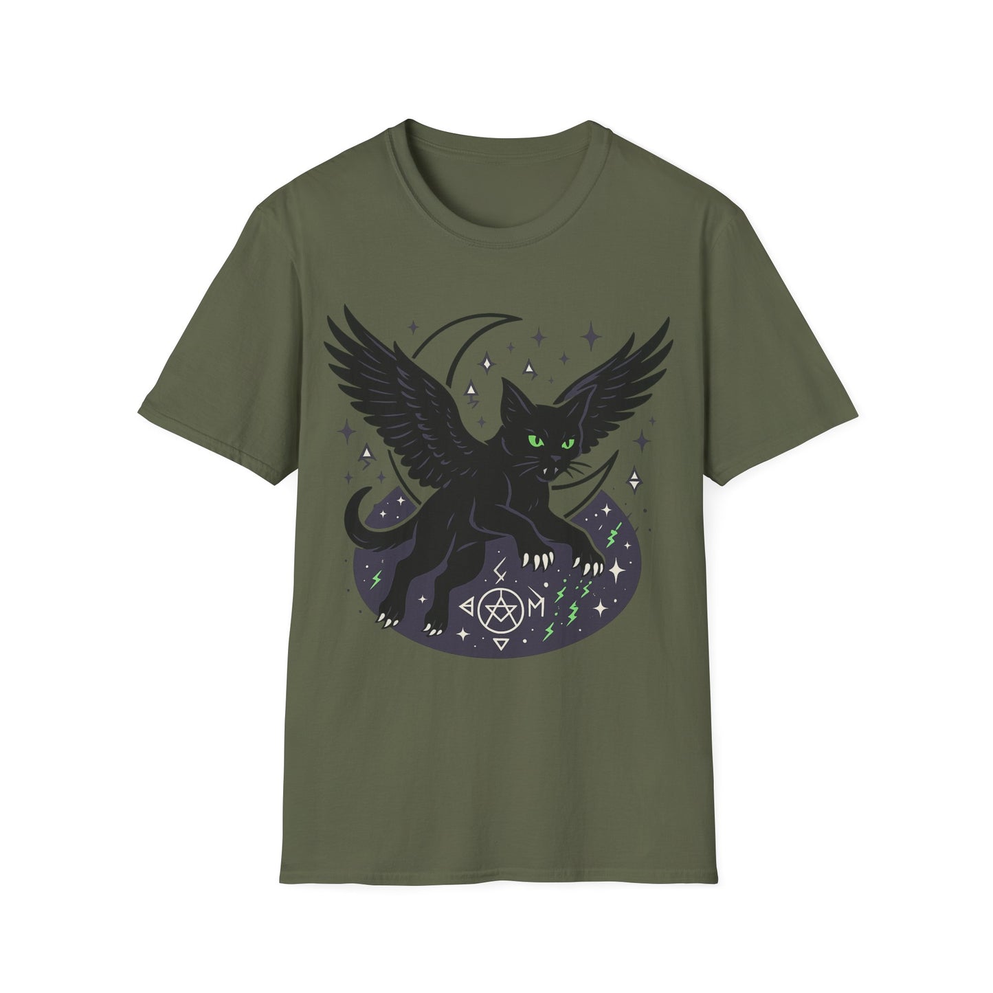 Winged Cat in Flight T-Shirt