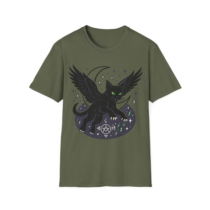 Winged Cat in Flight T-Shirt