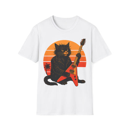Guitar Hero Cat T-Shirt