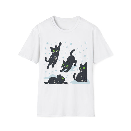Frolicking Winter Kittens T-Shirt