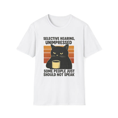Selective Hearing Cat T-Shirt