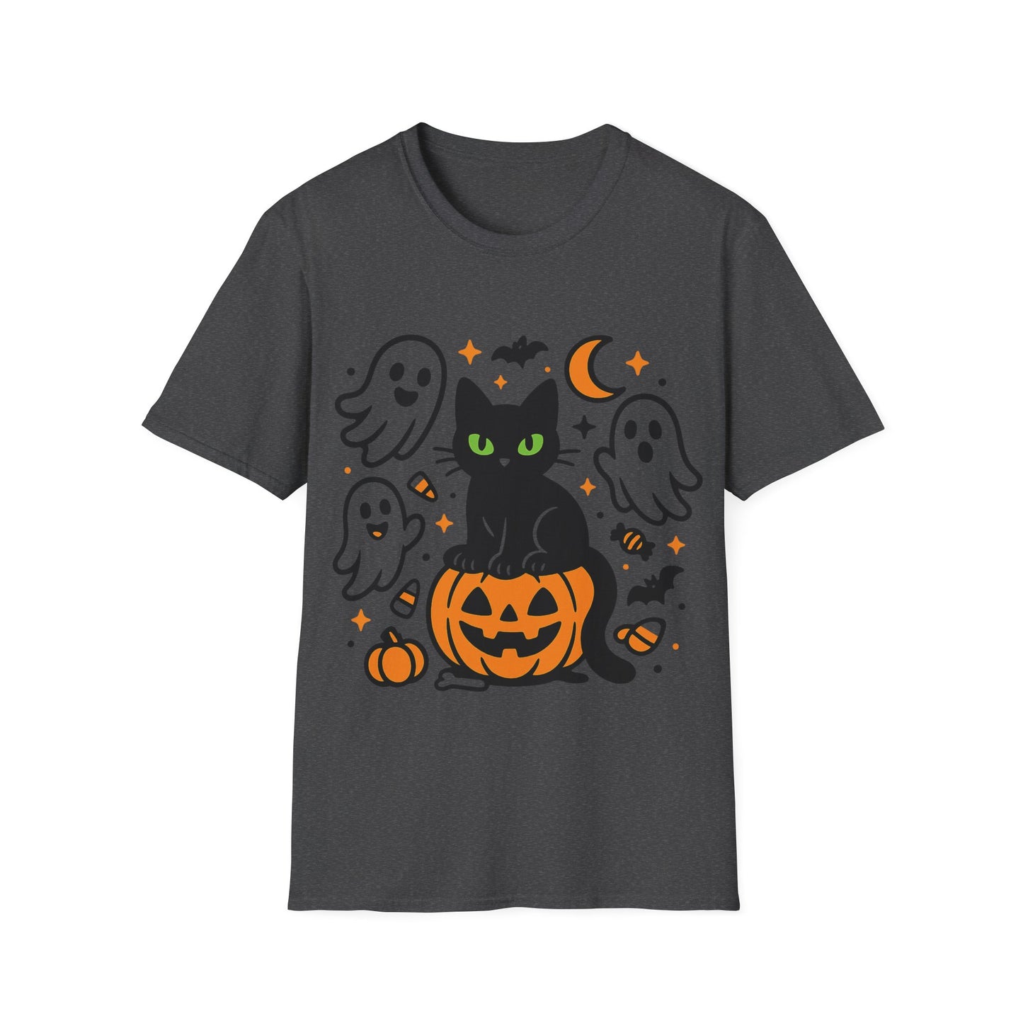 Halloween Cat and Ghosts