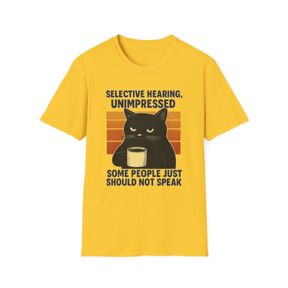 Selective Hearing Cat T-Shirt