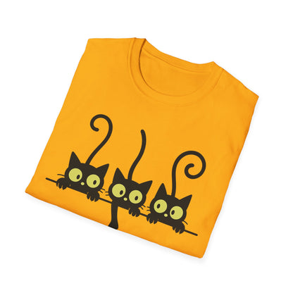 Curious Black Cats T-Shirt