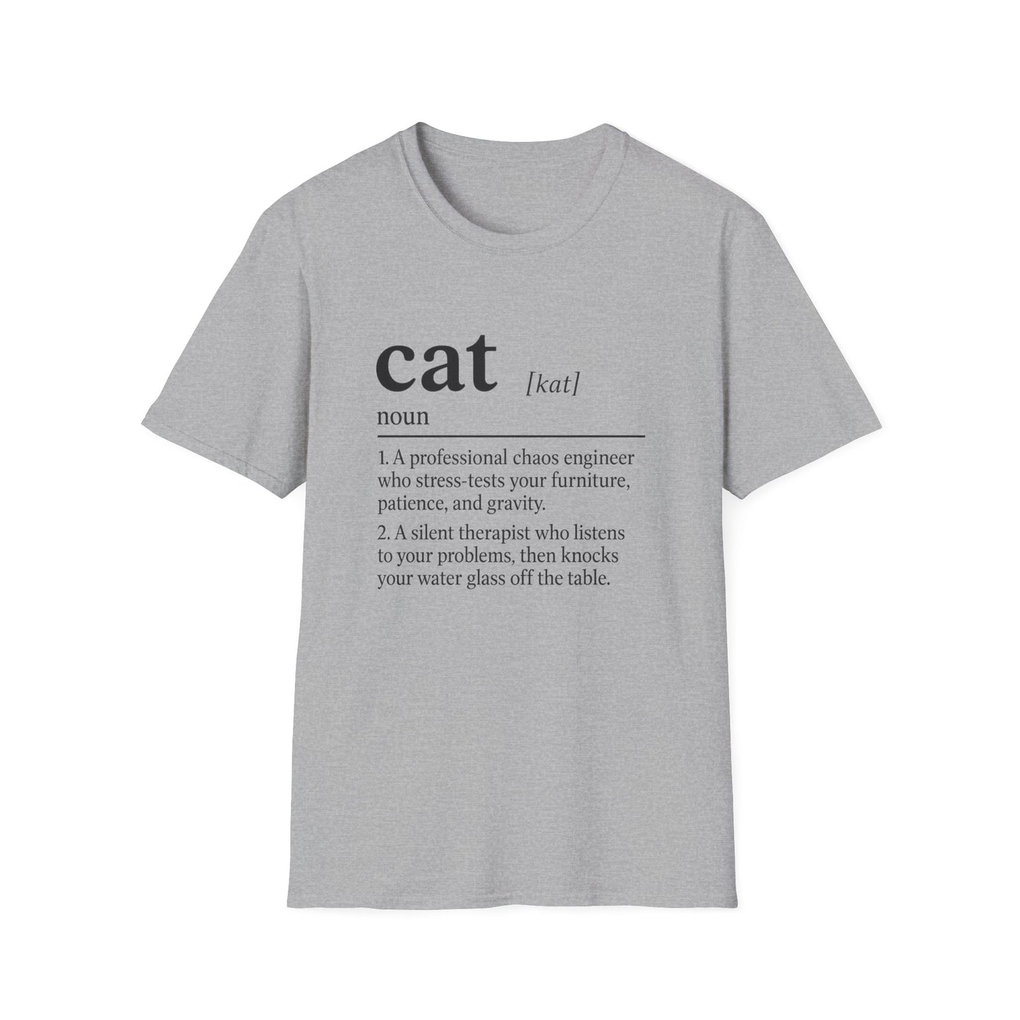 Cat Definition Therapist T-Shirt