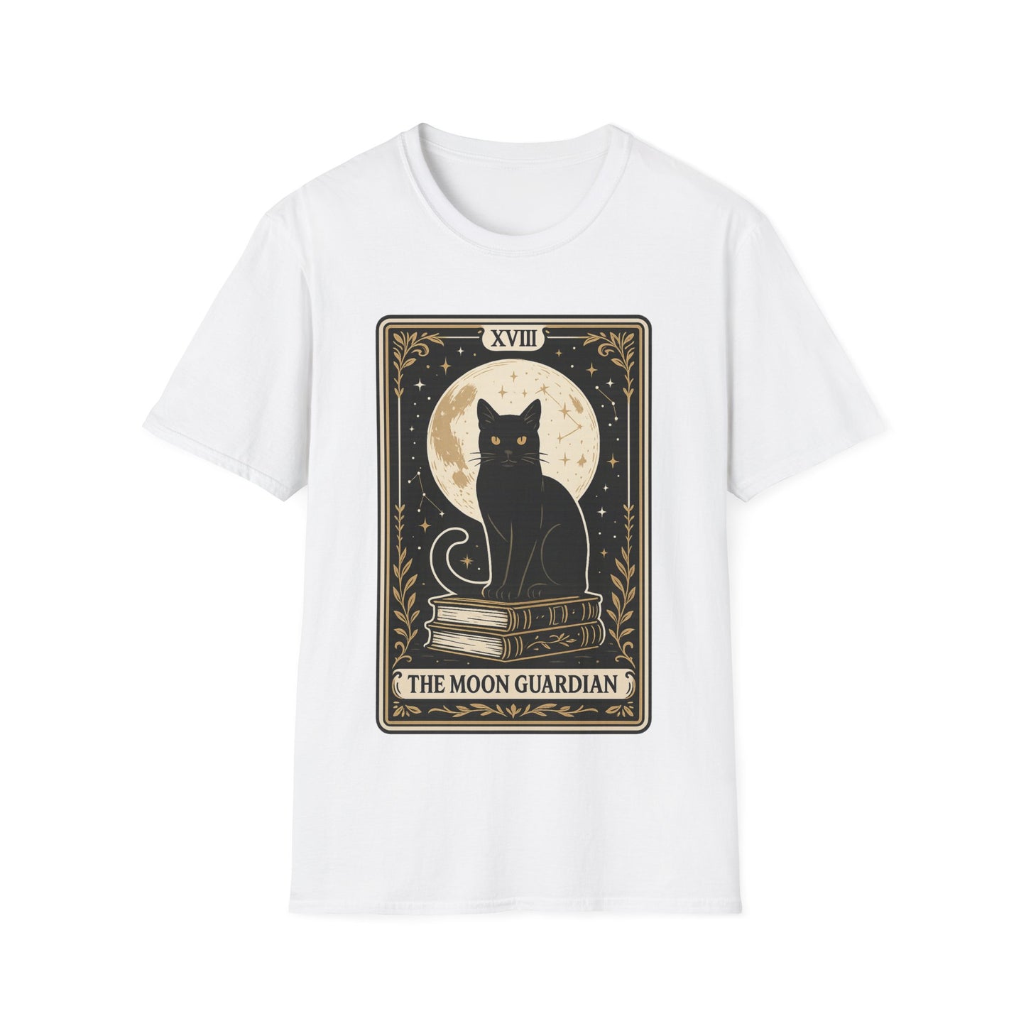 Tarot Moon Guardian Cat T-Shirt