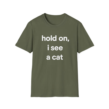 Hold On Cat T-Shirt