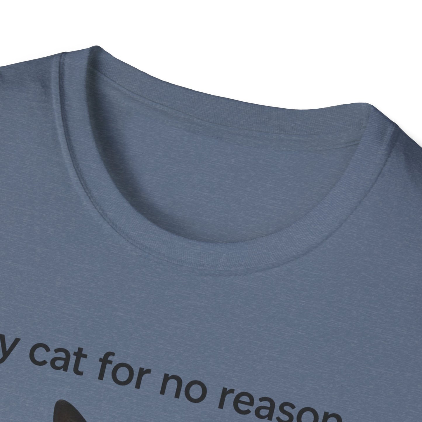 Cat Violence Button T-Shirt