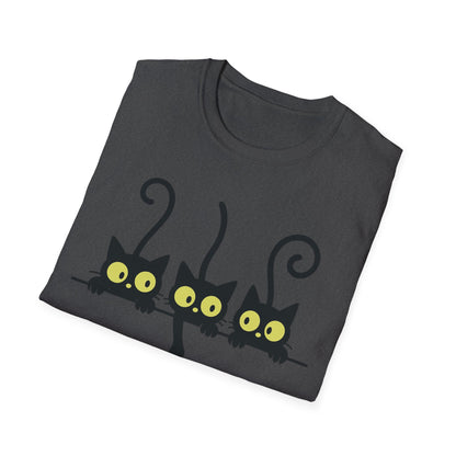 Curious Black Cats T-Shirt