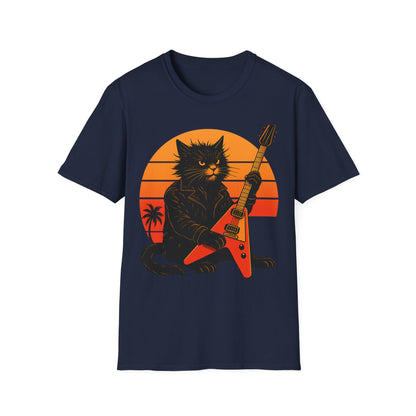 Guitar Hero Cat T-Shirt
