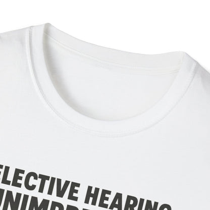 Selective Hearing Cat T-Shirt