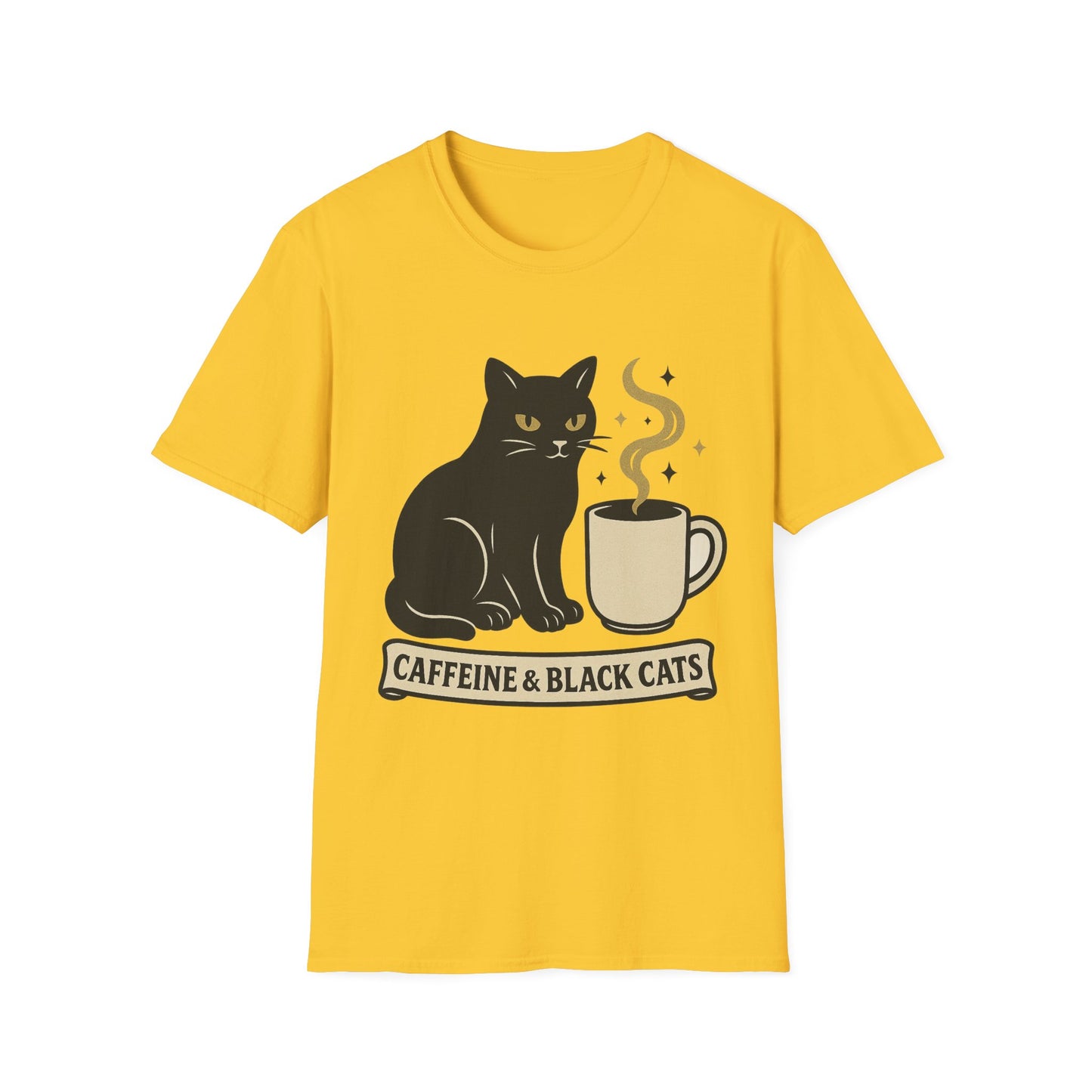 Caffeine & Black Cats T-Shirt