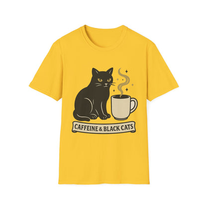 Caffeine & Black Cats T-Shirt