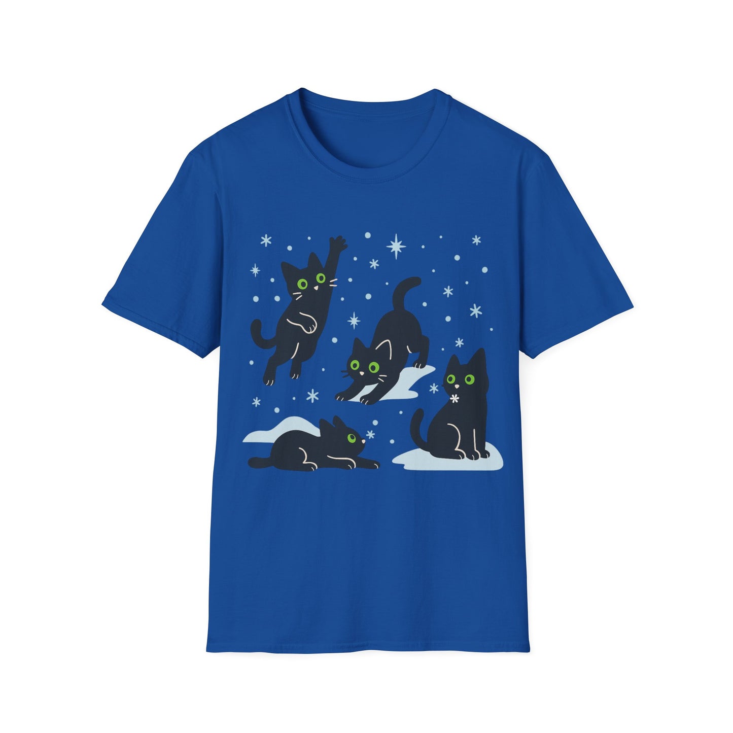 Frolicking Winter Kittens T-Shirt