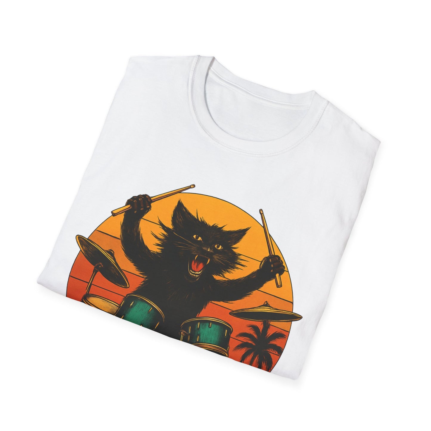 Drummer Cat T-Shirt