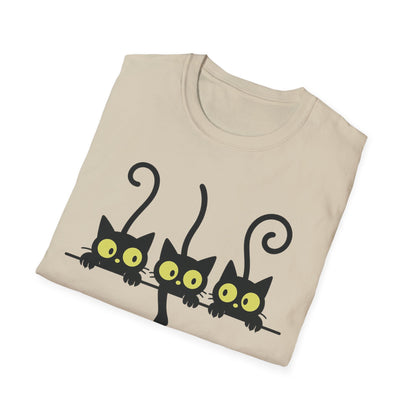 Curious Black Cats T-Shirt