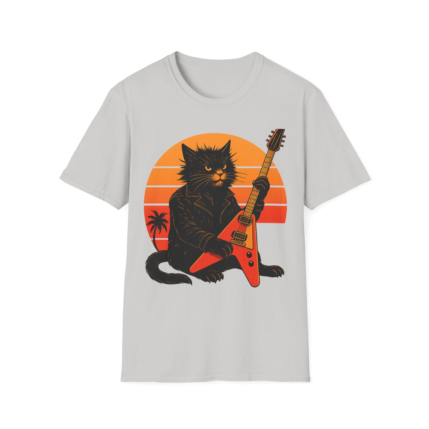 Guitar Hero Cat T-Shirt