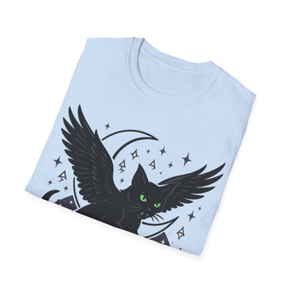 Winged Cat in Flight T-Shirt