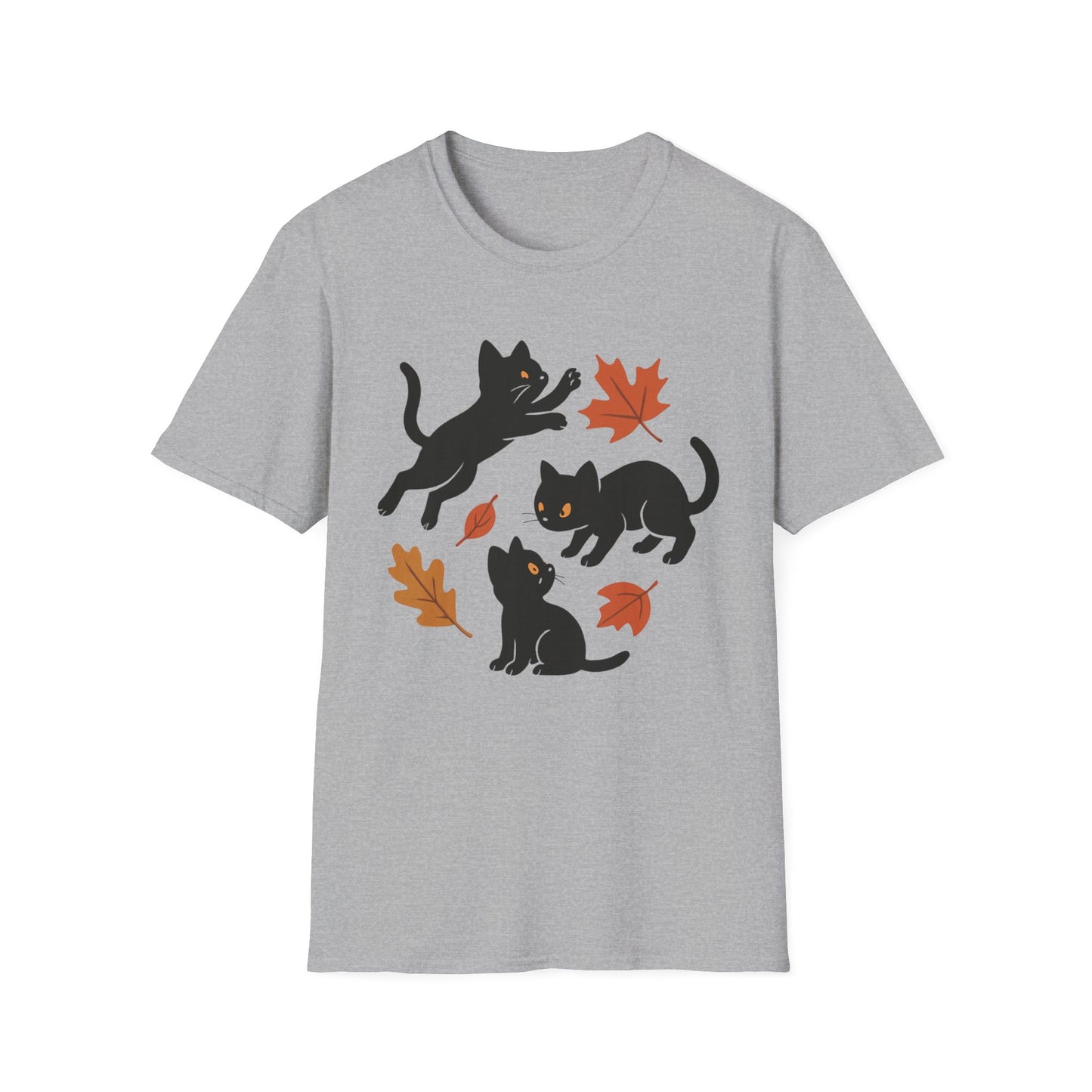 Black Cats Love Fall T-Shirt
