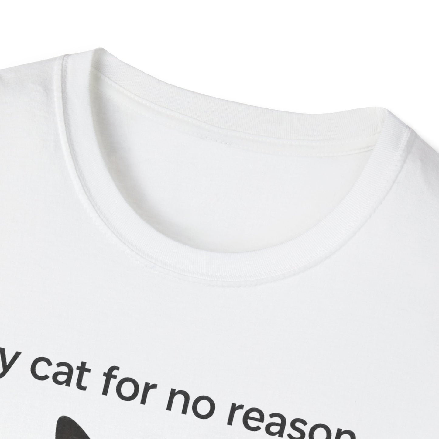 Cat Violence Button T-Shirt