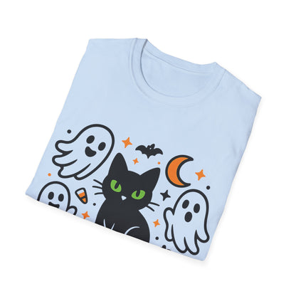 Halloween Cat and Ghosts