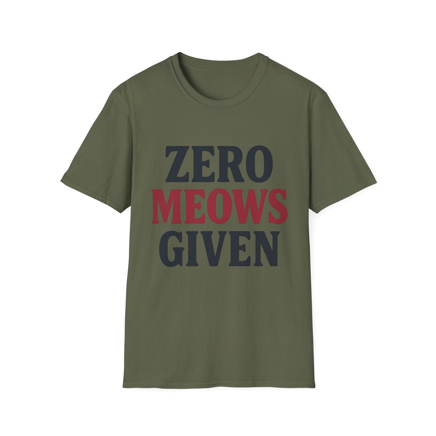 Zero Meows Cat T-Shirt