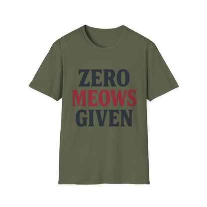 Zero Meows Cat T-Shirt