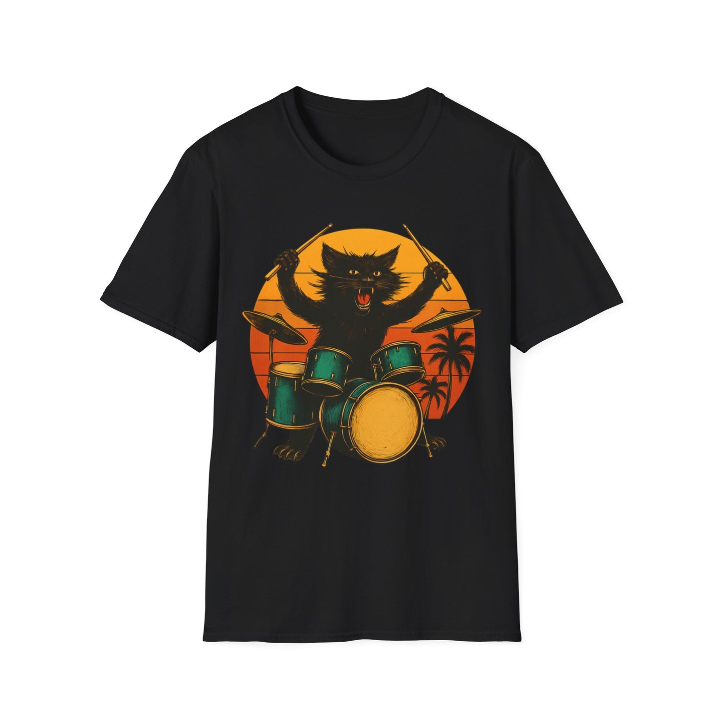 Drummer Cat T-Shirt