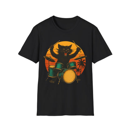 Drummer Cat T-Shirt