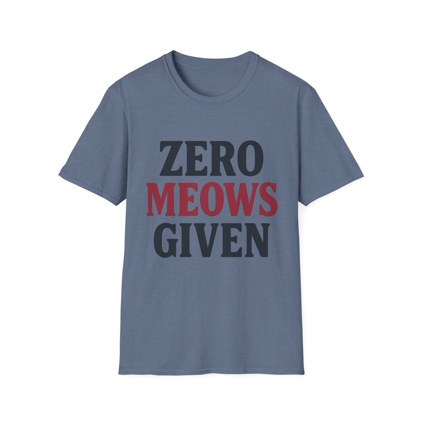 Zero Meows Cat T-Shirt