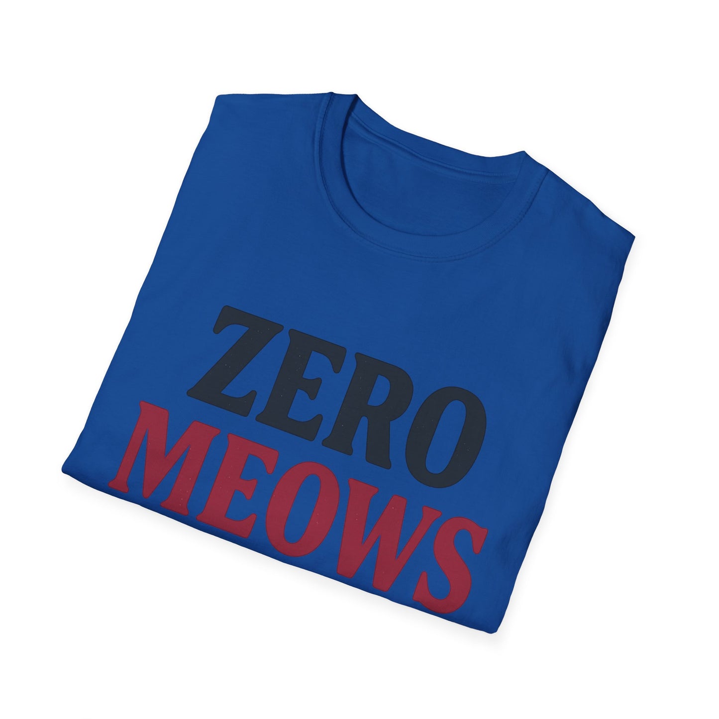 Zero Meows Cat T-Shirt